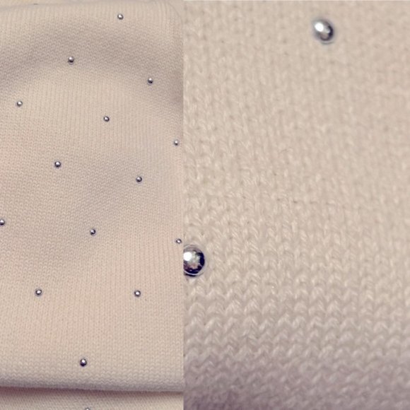 DKNY  * Studded 100% Cotton Turtleneck Jumper Sweater  EUC Size XL - Picture 5 of 14